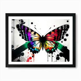 Colorful Butterfly 120 Art Print