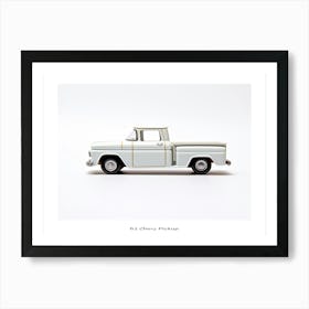 Toy Car 62 Chevy Pickup White Poster Art Print