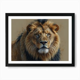 Lion picture Art Print