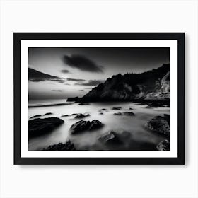 Black And White Seascape 35 Art Print