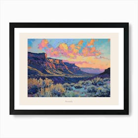 Western Sunset Landscapes Nevada 1 Poster Art Print