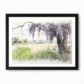 Wisteria Tree Art Print