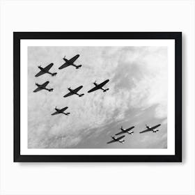 A Formation Of Hawker Hurricane Fighters October 1940 Art Print