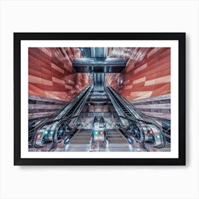 Escalator Art Print