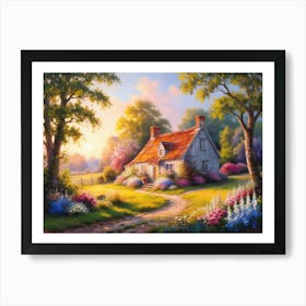 Cottage In The Countryside 1 Art Print