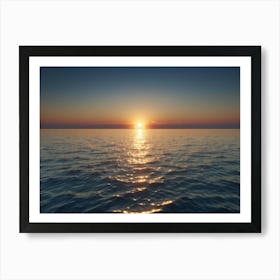 Sunrise Over The Ocean Art Print