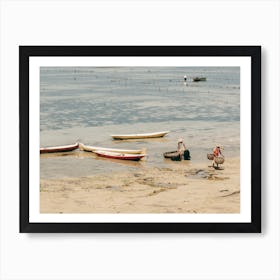 Traditional Indonesian Fishermen At Nusa Lembongan Art Print