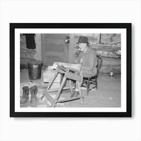 William Besson, Veteran Iron Ore Prospector And Timber Cruiser, Examining Geological Surveys In His Art Print