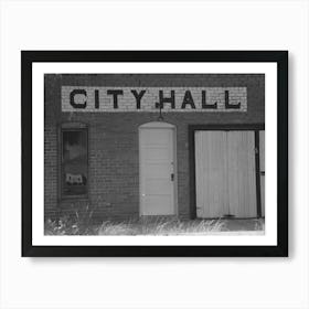 Untitled Photo, Possibly Related To Detail Of City Hall, Forgan, Oklahoma, Forgan Is A Ghost Dust Town And The C Art Print