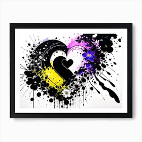 Love Splatter Art Print