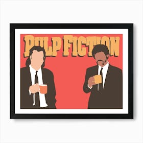 Minimalist Pulp Fiction 1 Art Print