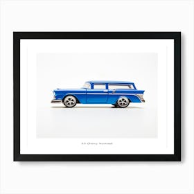 Toy Car 55 Chevy Nomad Blue Poster Art Print