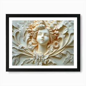 Beautiful 3d Relief Art 1 Poster