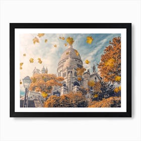 Autumn In Montmarte Art Print