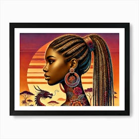 Afro-American Woman 2 Art Print