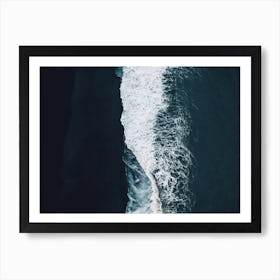 Dark Moody Waves Art Print