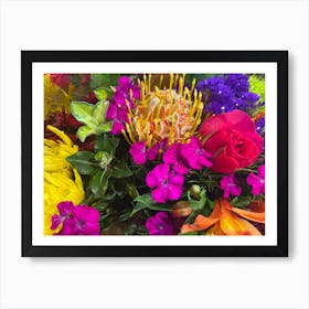 Colorful Bouquet Of Flowers Art Print