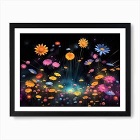 Colorful Flowers 1 Art Print