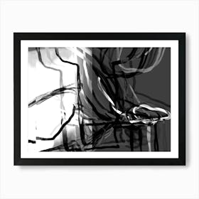 Black And White Sketch Art Print