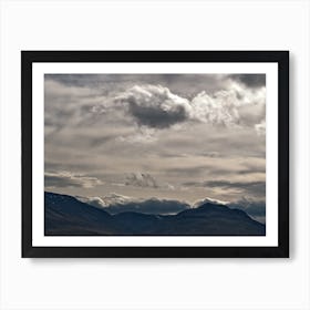 Clouds Rolling Over Art Print