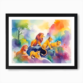 Lions king Art Print