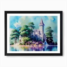 Castle On The Lake Art Print