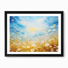 Daisy Field 3 Art Print