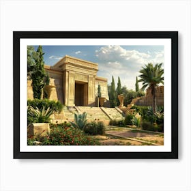 Egyptian Temple 12 Art Print