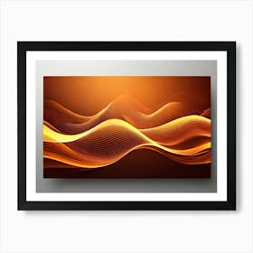 Abstract Wave Canvas Art Art Print