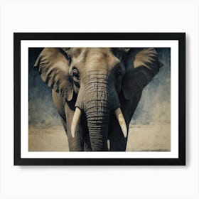 Elephant With Tusks Art Print