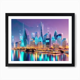 Futuristic Cityscape 63 Art Print