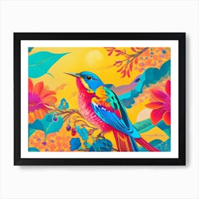 Colorful Bird 4 Art Print