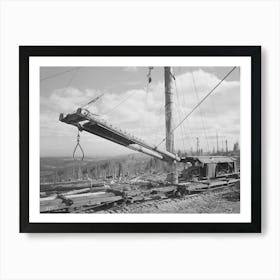 Long Bell Lumber Company, Cowlitz County, Washington, Loading Device Used At A Spar Tree For Placing Logs On Art Print