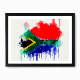 Flag Of South Africa Country Art Print