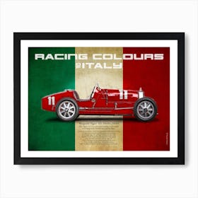 Racing Colours of Italy Art Print