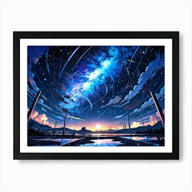 Sky And Stars Art Print