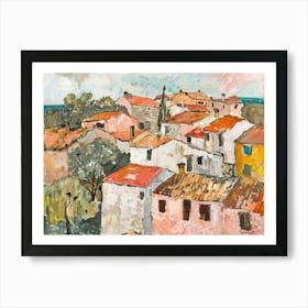 Provencal Palette Painting Inspired By Paul Cezanne Art Print