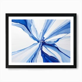 Abstract Blue Painting Art Print