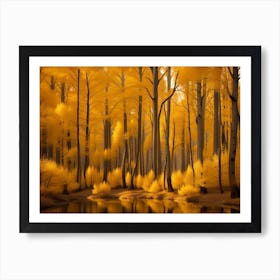 Autumn Forest 105 Art Print