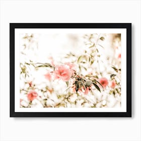 Pink Flower Branches Art Print