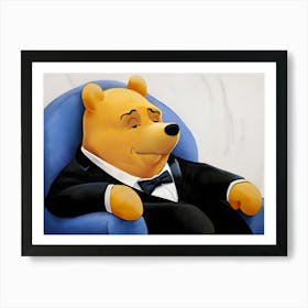Tuxedo Winnie The Pooh Meme Art Art Print