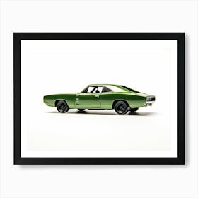 Toy Car 69 Dodge Charger Daytona Green Art Print