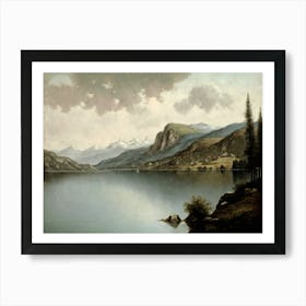 Vintage Landscape Painting Art Print