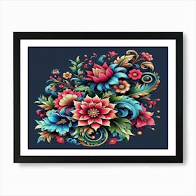 Floral Painting Art Print