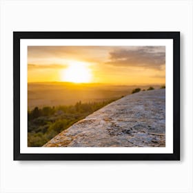 Pienza Sunset Poster