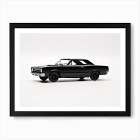 Toy Car 68 Dodge Dart Black Art Print