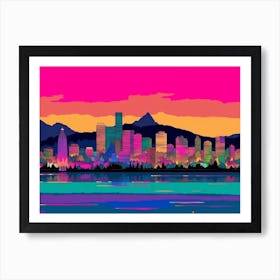 Geneva Skyline Art Print