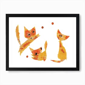 Sunny Trio Art Print