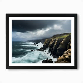 Stormy Seas Paintings Art Print 1 Art Print