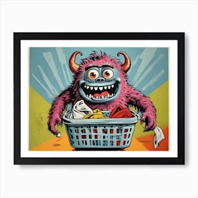 Kind laundry Monster Art Print